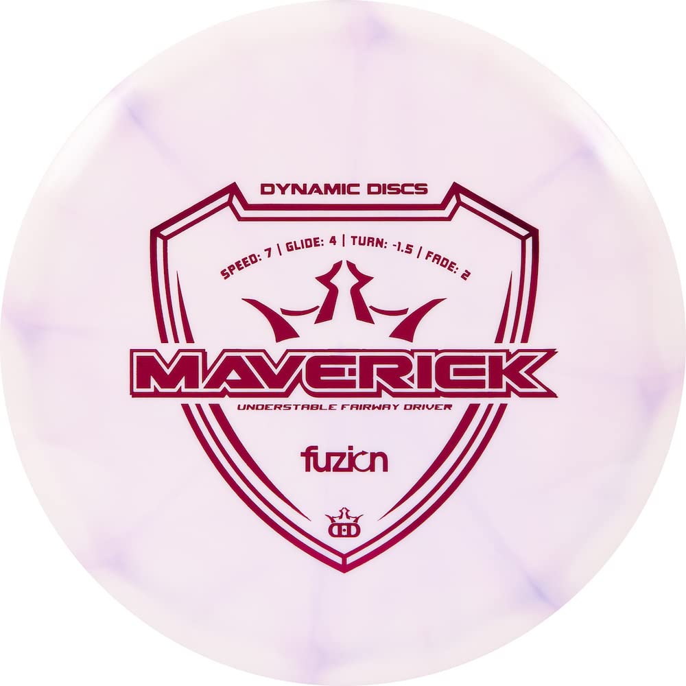 Dynamic Discs Fuzion Burst Maverick Fairway Driver Golf Disc [Colors Will Vary] - 173-176g