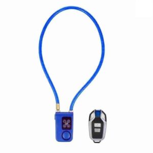 MGUOTP Bicycle Lock Foldable Bike Lock Remote Electric Bike Scooter Cable Lock Anti-Theft Steel Chain Accessories Portable Foldable Bike Lock-Yellow Bike Locks (Color : Red) (Color : Blue)