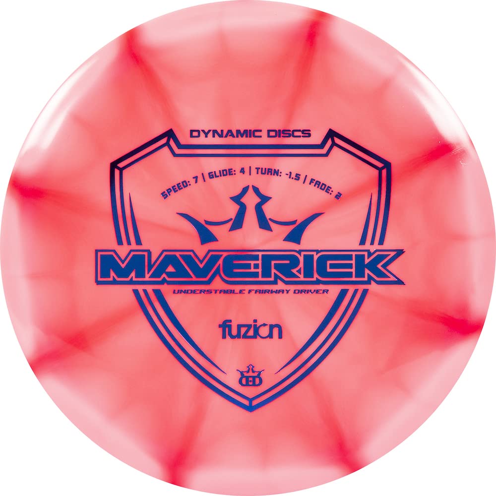 Dynamic Discs Fuzion Burst Maverick Fairway Driver Golf Disc [Colors Will Vary] - 173-176g