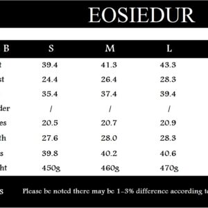 EOSIEDUR Women's Solid Sweatsuit Set Two Piece Long Sleeve Pullover and Waistband Sweatpants Sport Outfits Sets, Black Large