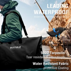 Buffalo Gear Fish Tournament Weigh in Bag for Bass Fishing - 32×19.7in Heavy Duty Fish Bag for Caught Fish Waterproof,Leakproof,Puncture Resistant