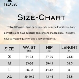 TELALEO 5 Pack Men's Compression Pants Workout Leggings Running Athletic Sports Basketball Tights Baselayer XL