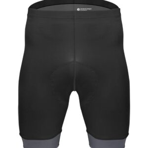 AERO|TECH|DESIGNS | Big Men's Clydesdale Padded Bike Shorts | 1X-Large | Charcoal