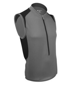 aero|tech|designs | men's pro sleeveless cycling jersey | large | charcoal