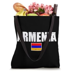 Armenia Vintage Armenian Flag Tote Bag