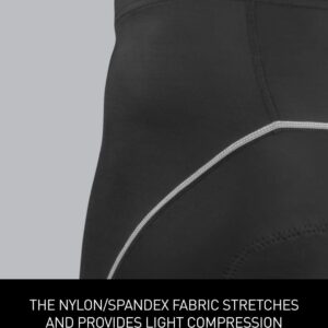 AERO|TECH|DESIGNS | Big Men's Clydesdale Padded Bike Shorts | 1X-Large | Charcoal