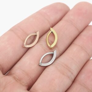 Belly Button Ring Surgical Steel Belly Rings for Women 14G Cliker Belly Piercing Jewelry 3 Pcs Silver Gold Rose Gold