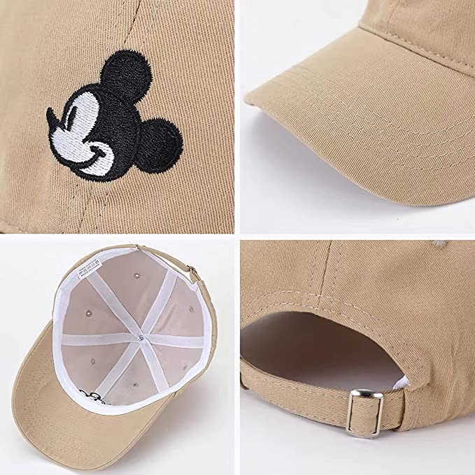 Cartoon Baseball Cap Embroidery and Printing Sun Hats Men Women Hip Hop Baseball Hat for Outdoor Sports Decoration (Black)