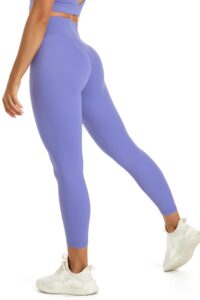 nepoagym high waisted leggings for women no front seam,lightweight yoga leggings buttery soft 25 inch 7/8 length(very peri,s)