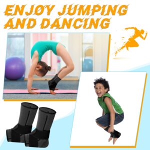 Tarpop 1 Pair Ankle Brace for Kids Compression Ankle Sleeves Adjustable Foot Support Brace Elastic Ankle Guard for Children Boys Girls Sports Running Jogging Dance Fitness Gymnastics (X-Small)