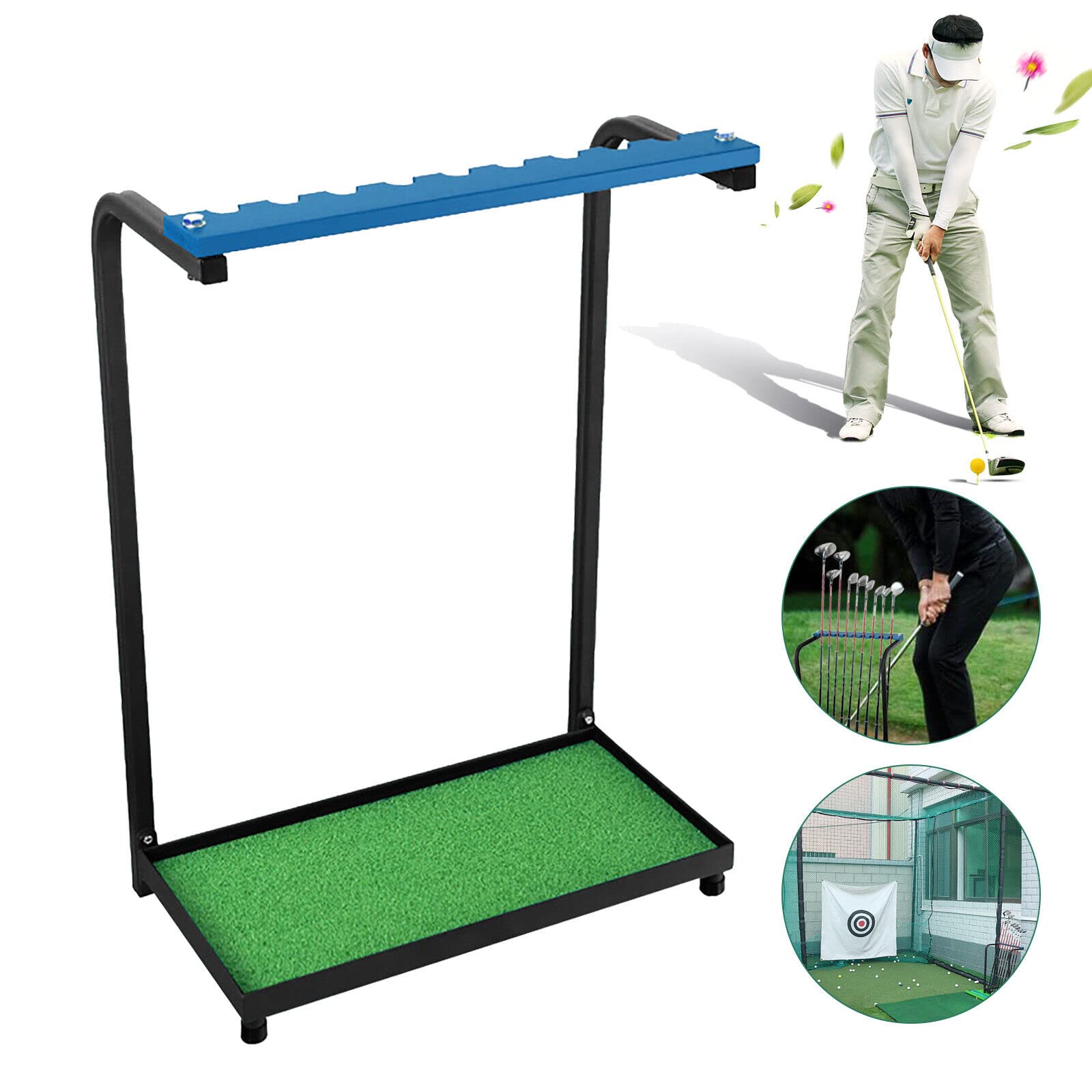 Kathring Golf Putter Stand, Golf Club Display Stand Rack 9 Golf Putter Stand Rack Sturdy Metal Golf Club Stand Golf Club Storage Golf Club Sets