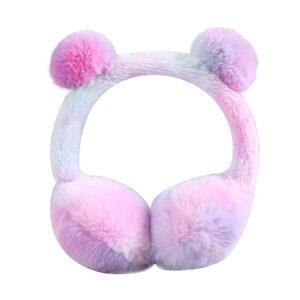 vastlucky women girls winter earmuffs warm outdoor plush ear covers fuzzy fur padded headband earwarmer