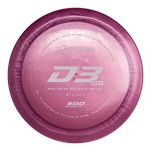 Prodigy Disc 500 D3 Max Driver | Understable Disc Golf Distance Driver | Faster & More Glide Than D3 | Slim, Shallow Profile for Fast Flight | Extremely Durable | Fast Flight with Lots of Glide |