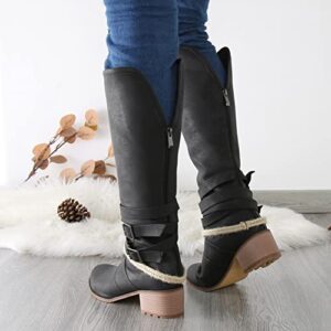 Womens Sandals, Womens Cowboy Boots Square Toe Women Heels Boots Comfy Boots Orthopedic Heels House Spring Boots White Slip On Shoes for Women