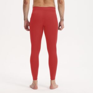 CARGFM Compression Pants for Men Basketball Football Tights Leggings Yoga Running Sports Workout Cool Dry Baselayer Red