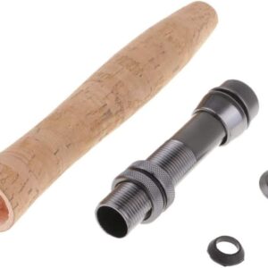 SGerste Cork Fly Fishing Rod Handle Grip with Reel Seat for Rod Building or Repair (Model 1)