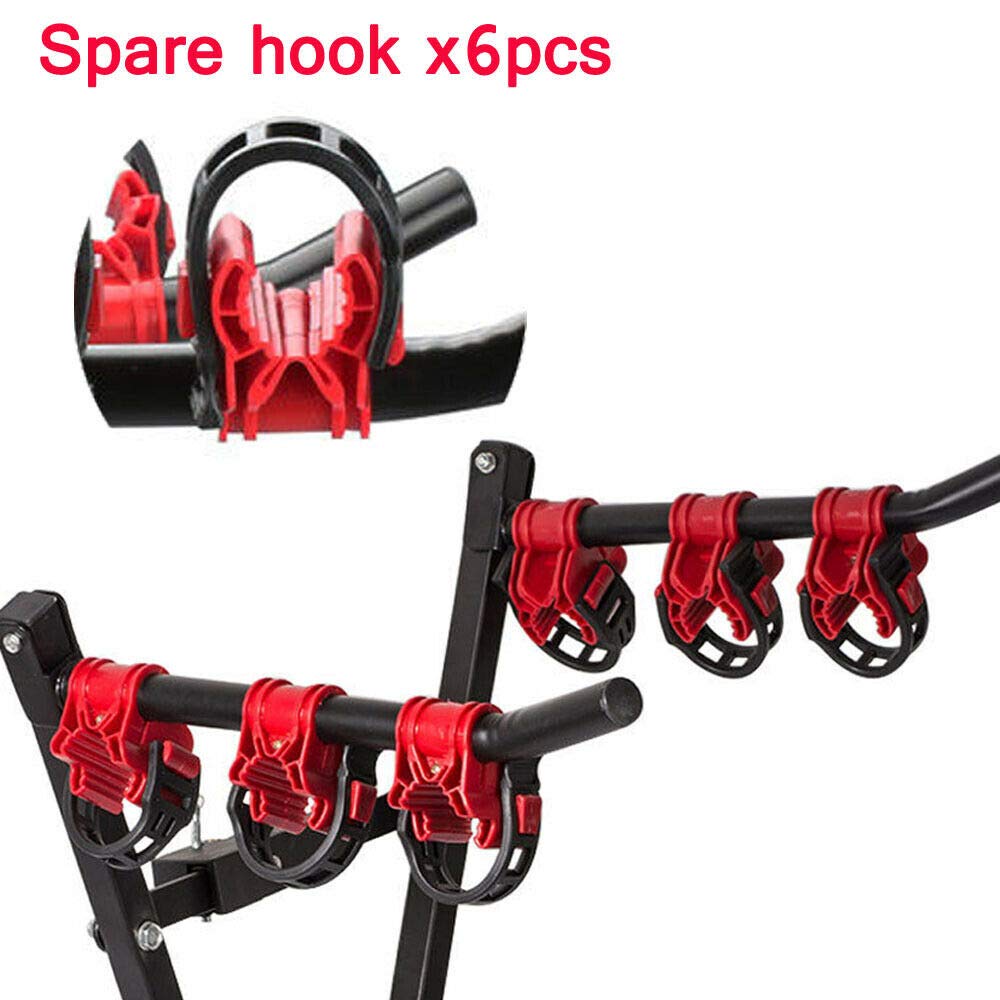 Blueshyhall 2-Bike Trunk Mount Rack with 6 Pack Spare Hooks Replacement