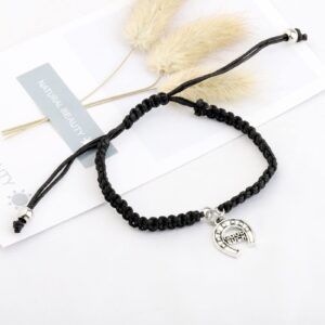 UJIMS Congratulations On Your New Job Gifts Good Luck Rope Message Bracelet Job Promotion Jewelry Coworker Leaving Gift (Good Luck Rope Bracelet)