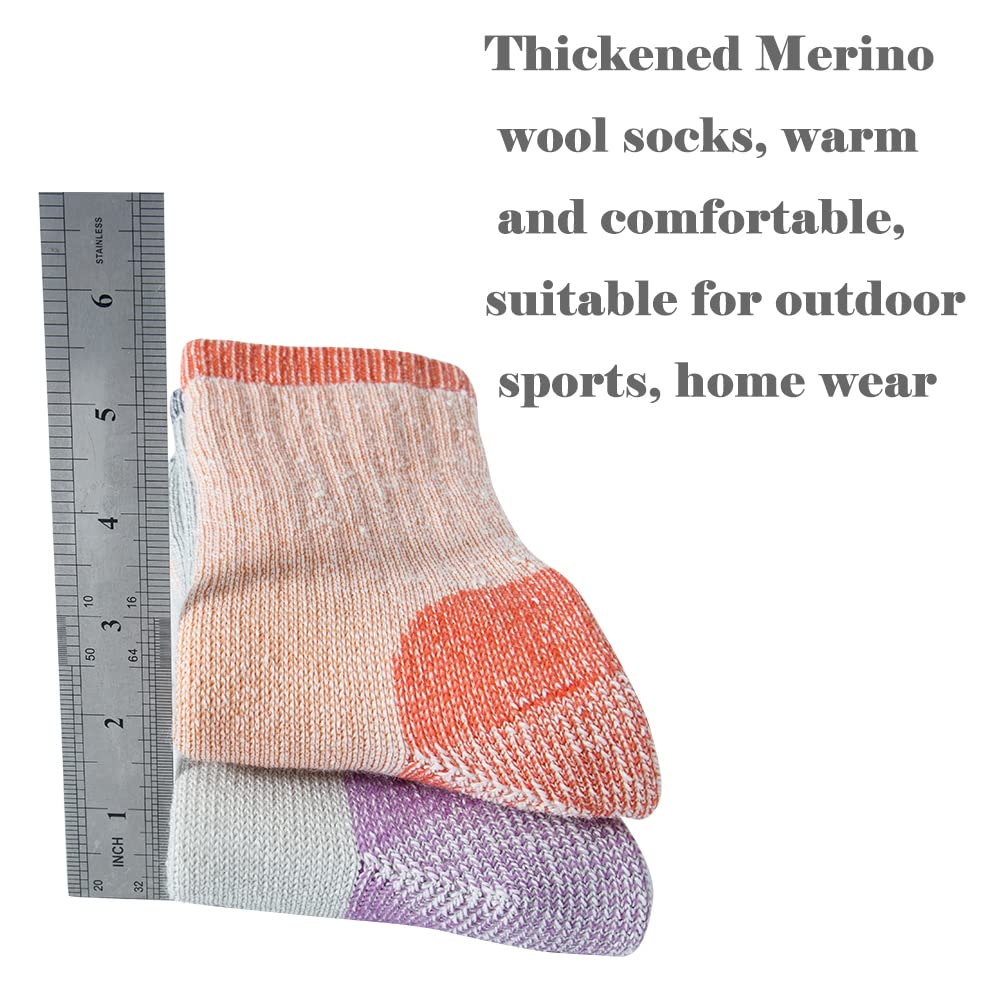 NEVSNEV 1pairs 70% Warm Wool Women Crew Socks - Hiking Outdoor Athletic Thermal Thickening Cushion 9-11