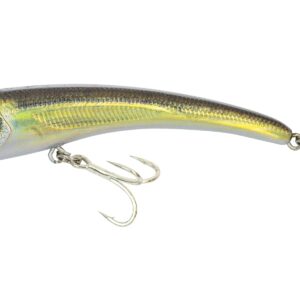 Nomad Design Maverick Fishing Lures, Inshore Suspending Jerkbait with Autotune Technology Suitable for Snook Stripers Redfish Tarpon & Seatrout in Saltwater 90 at SUS FR 1-1/2-1/2oz - Olive Back Shad