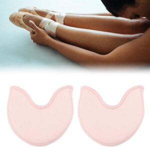 Ballet Toe Pads 2 Pairs Ballet Toes Pad Pointe Shoe Socks Silicone Toe Socks Toe Liner Socks Half Seamless Socks Metatarsal Pads for High Heel Dance Shoes Pink Toe Pointe Pads