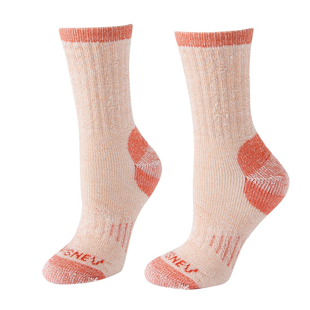 NEVSNEV 1pairs 70% Warm Wool Women Crew Socks - Hiking Outdoor Athletic Thermal Thickening Cushion 9-11