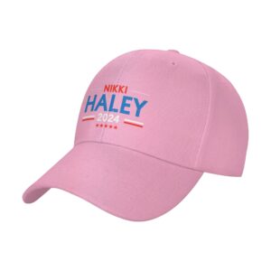 klazza nikki haley 2024 hat nikki haley president for president 2024 campaign, nikki haley 2024 hats baseball caps pink