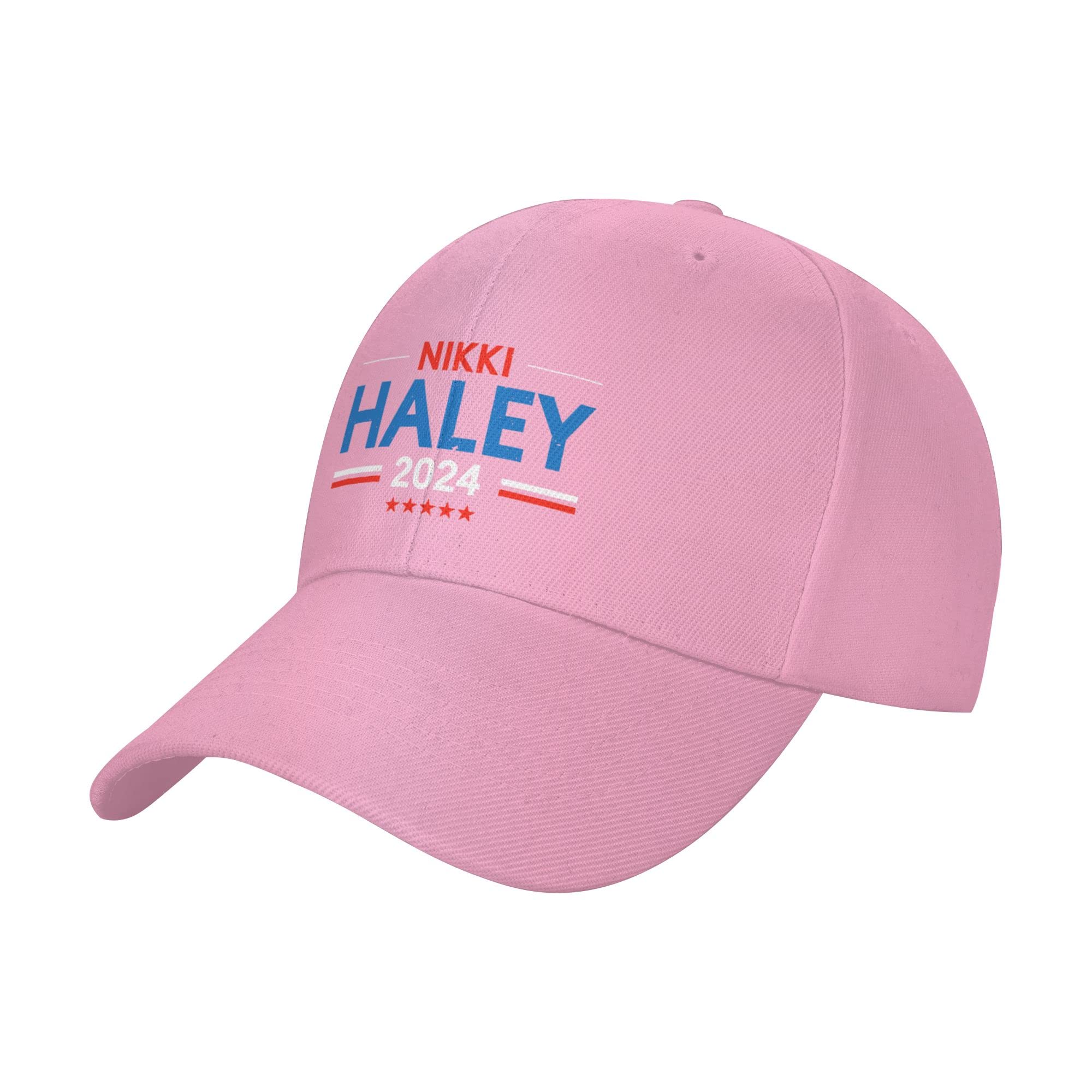 Klazza Nikki Haley 2024 Hat Nikki Haley President for President 2024 Campaign, Nikki Haley 2024 Hats Baseball Caps Pink