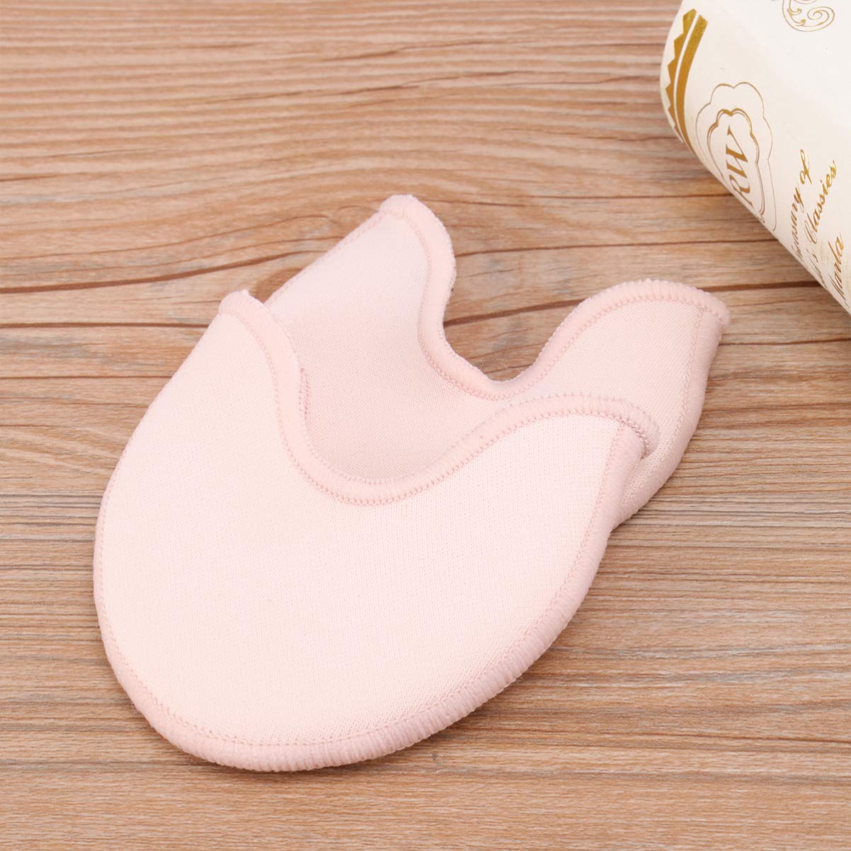 Ballet Toe Pads 2 Pairs Ballet Toes Pad Pointe Shoe Socks Silicone Toe Socks Toe Liner Socks Half Seamless Socks Metatarsal Pads for High Heel Dance Shoes Pink Toe Pointe Pads