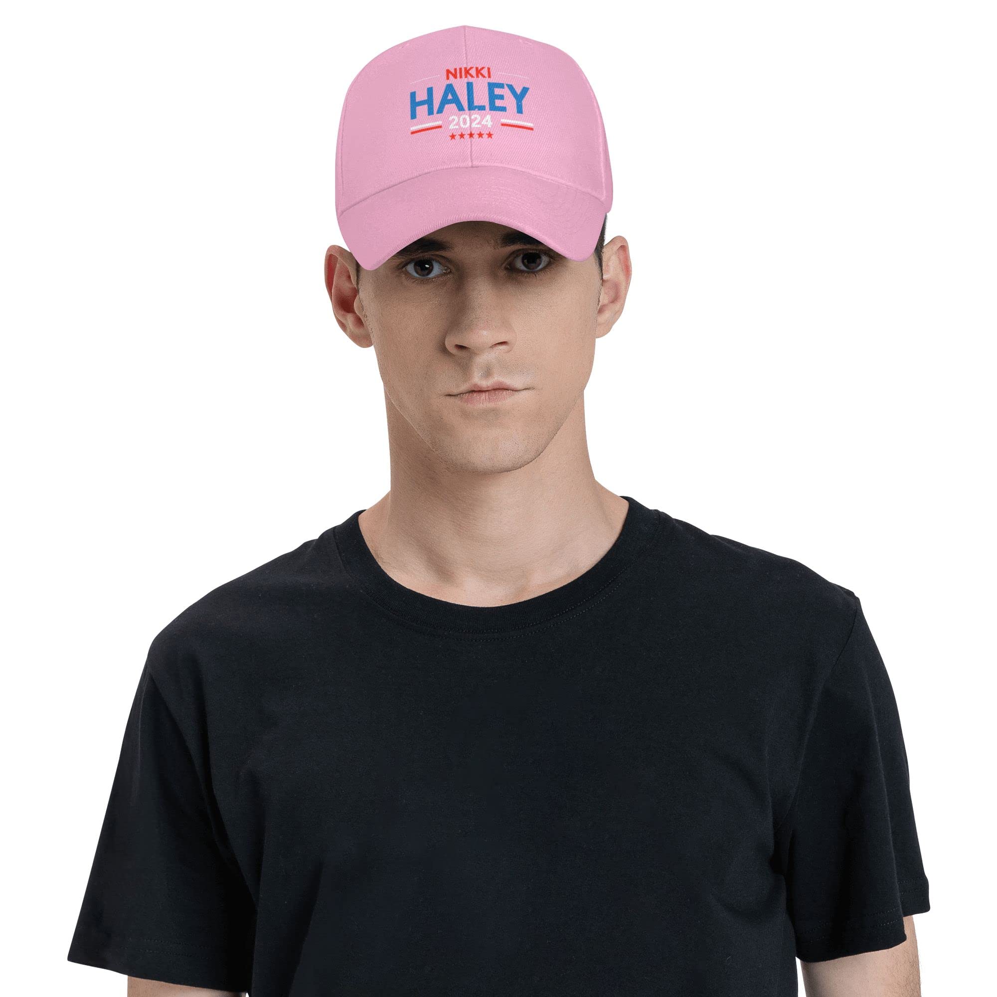 Klazza Nikki Haley 2024 Hat Nikki Haley President for President 2024 Campaign, Nikki Haley 2024 Hats Baseball Caps Pink