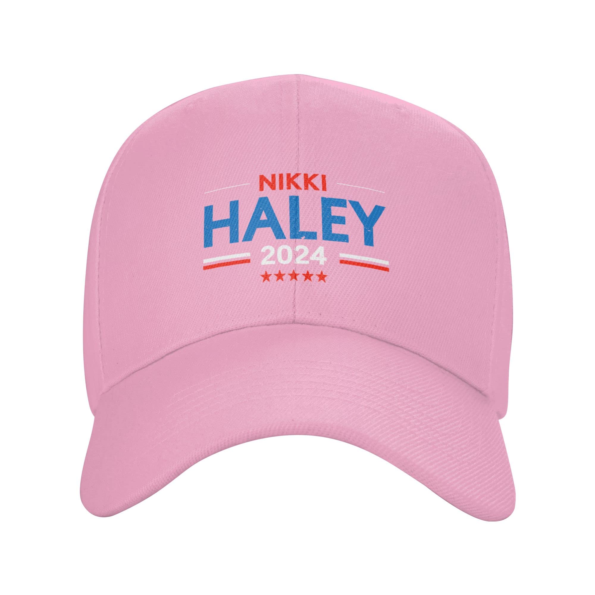 Klazza Nikki Haley 2024 Hat Nikki Haley President for President 2024 Campaign, Nikki Haley 2024 Hats Baseball Caps Pink