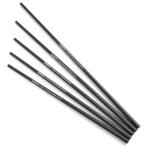 limaity Crossbow Arrow Shafts Carbon Arrow Shaft Bolts Short Bare Arrow Shaft 16 17 18 20 22 Inch DIY Hunting Archery with Aluminium Insert (22inch, Black)