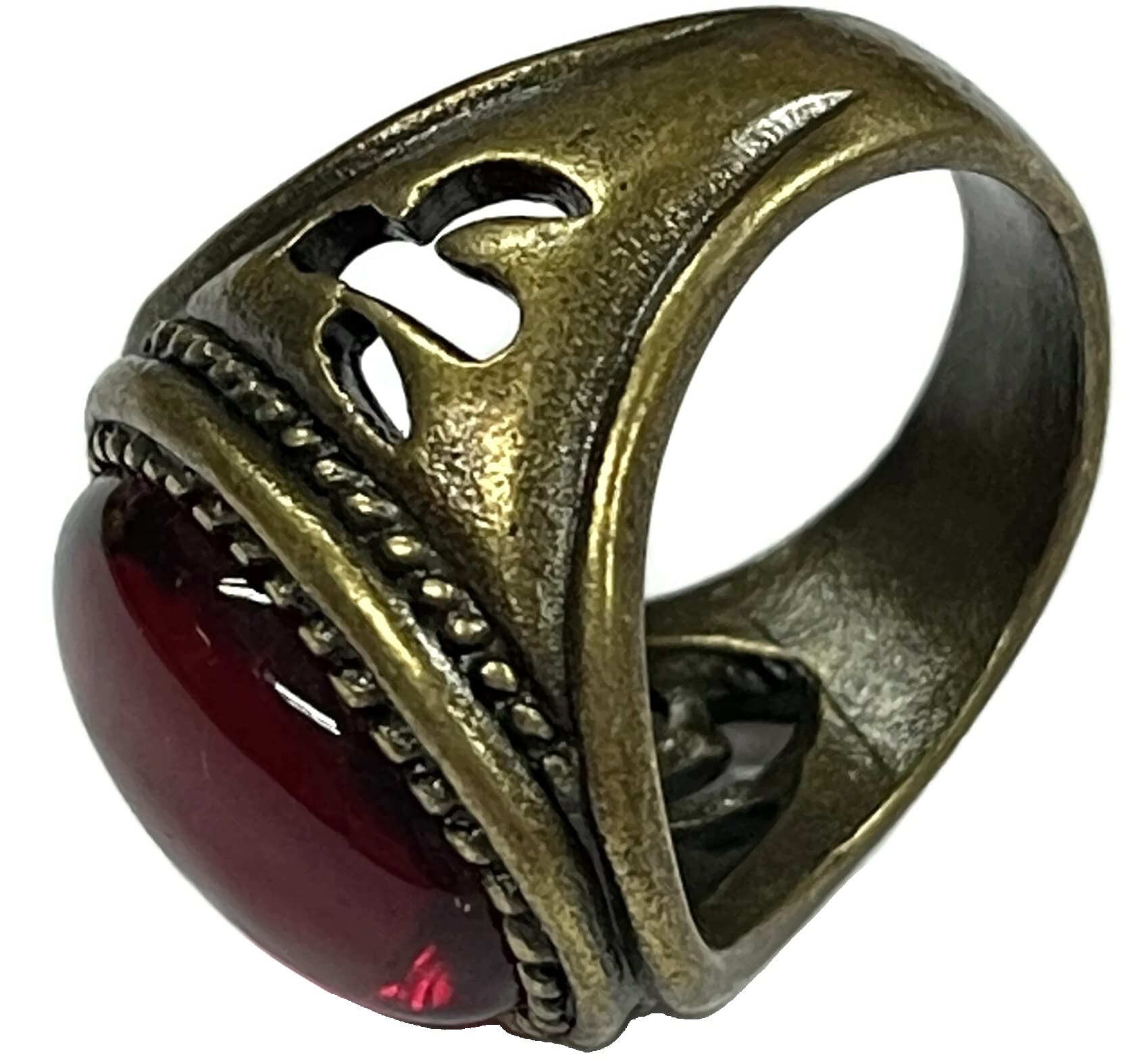 costumebase THE SHADOW RING STAINLESS STEEL Prop Replica Agent (US Sz 12)