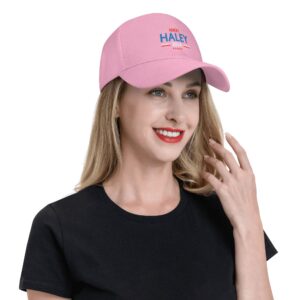 Klazza Nikki Haley 2024 Hat Nikki Haley President for President 2024 Campaign, Nikki Haley 2024 Hats Baseball Caps Pink