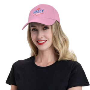 Klazza Nikki Haley 2024 Hat Nikki Haley President for President 2024 Campaign, Nikki Haley 2024 Hats Baseball Caps Pink