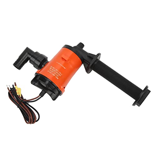 Livewell Pump丨 Qiilu Aerator Pump丨800GPH Livewell Pump Bait Tank Aerator 12V Submersible Cartridge Boat Bilge Pump for Marine Boat Yacht Series