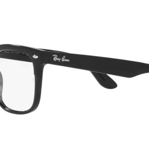 Ray-Ban RX4487V Steve Square Prescription Eyewear Frames, Black/Demo Lens, 54 mm