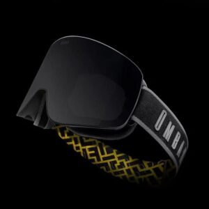 Ombak Ski Goggles - Mentawai Black Ski/Snowboard Goggles for Men, Women & Youth - Magnetic interchangeable lens system