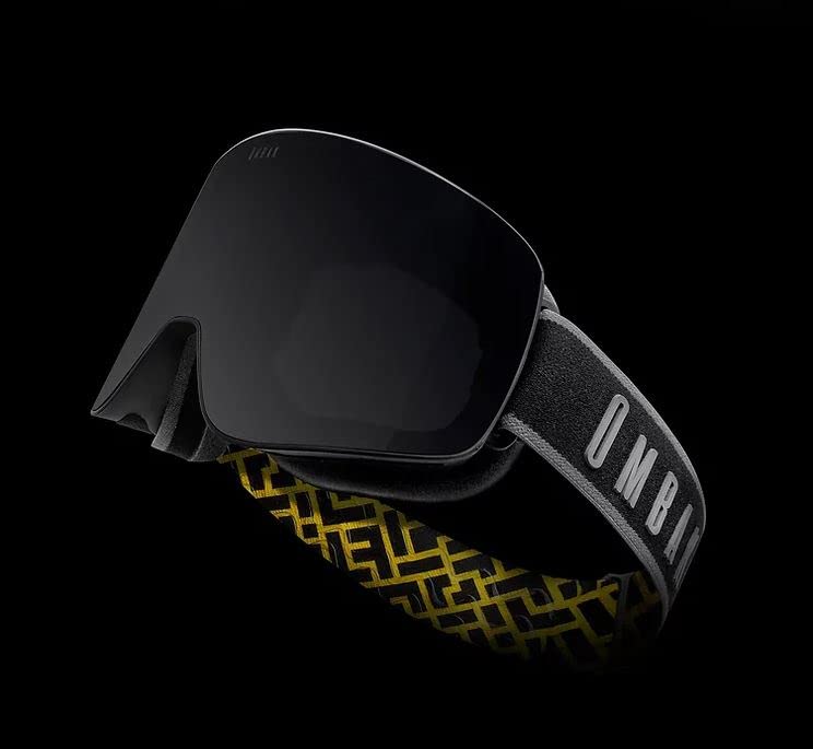 Ombak Ski Goggles - Mentawai Black Ski/Snowboard Goggles for Men, Women & Youth - Magnetic interchangeable lens system