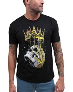 into the am fallen king graphic tee for men - short sleeve design t-shirts (black, xx-large)