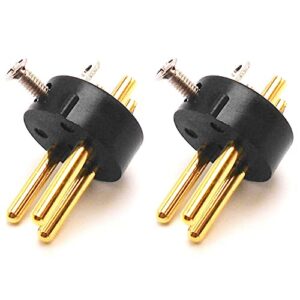 humarh xlr 3 pin male plug connector 2-pack for shure sm57 sm58 series wired microphones and many others…