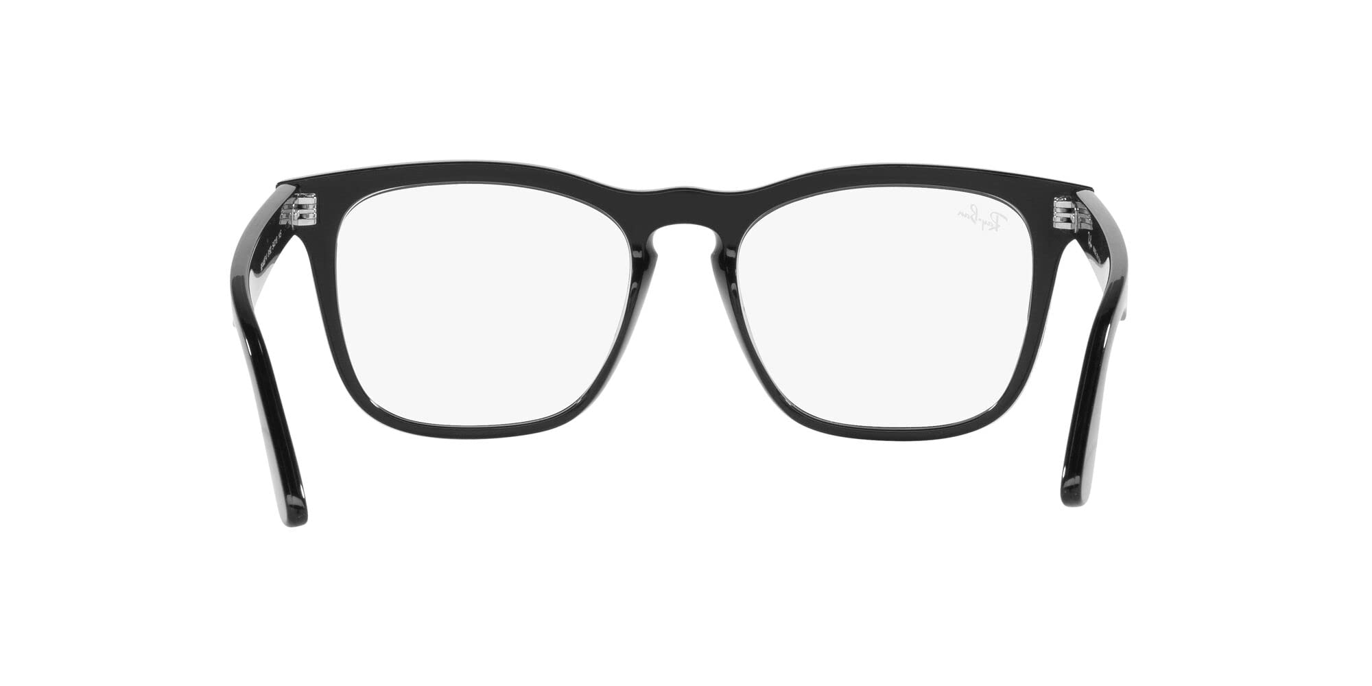 Ray-Ban RX4487V Steve Square Prescription Eyewear Frames, Black/Demo Lens, 54 mm