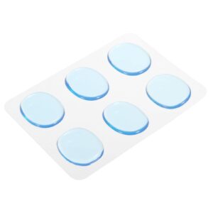 MECCANIXITY Drum Dampeners Gel Pads Silicone Drum Silencers Drum Dampeners Moon Gels Blue 31x25x2.8mm for Drums Cymbals Tone Control Pack of 6