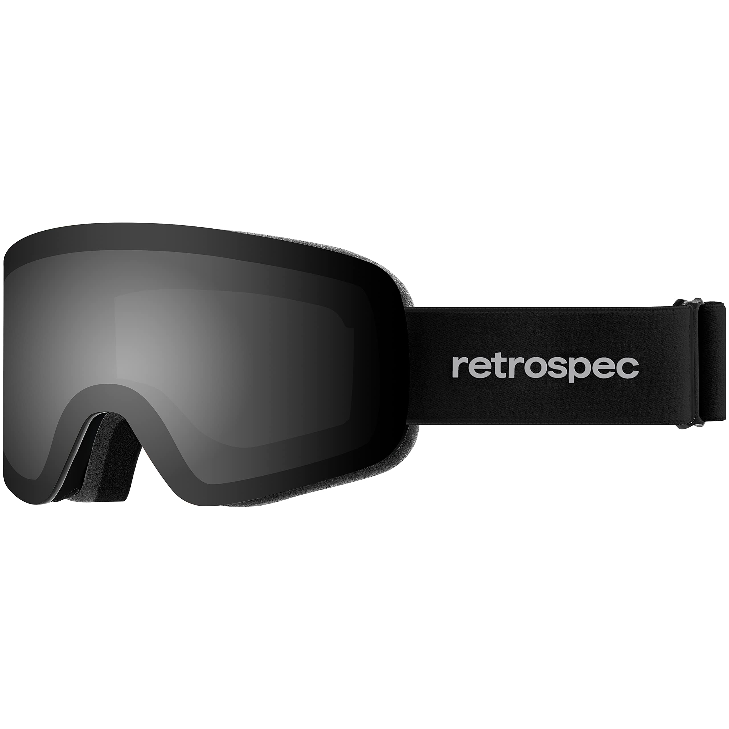 Retrospec Flume Ski Goggles for Men and Women UV Protection, Over Glasses Anti-Fog, Scratch Resistant Snow Goggles for Skiing and Snowboarding