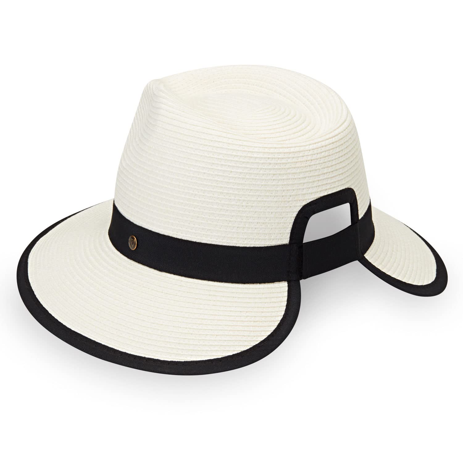 Wallaroo Women’s Petite Gabi Fedora – UPF 50+ – Lightweight – Adjustable – Packable – Extra Small – Ivory