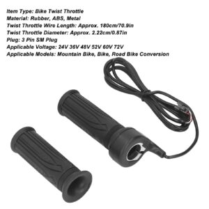 Bike Throttle Grip, Electric Bike Twist Throttle 20X Wearable Accelerator Handle Grip for 2.22cm Handlebar