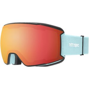 Retrospec Zenith Ski Goggles for Men and Women Over Glasses, UV Protection, Anti-Fog, Scratch Resistant Snow Goggles for Skiing and Snowboarding