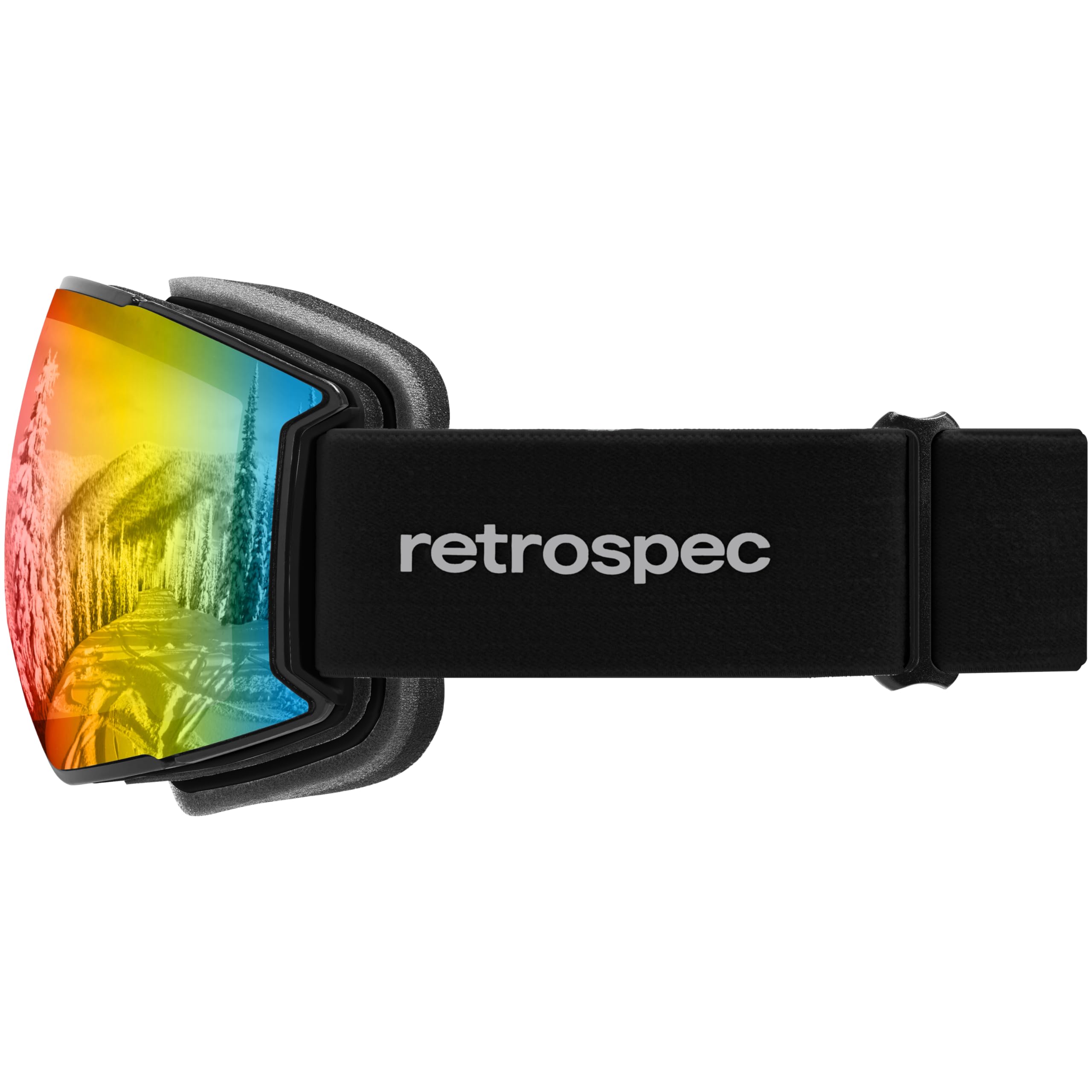 Retrospec Zenith Ski Goggles for Men and Women Over Glasses, UV Protection, Anti-Fog, Scratch Resistant Snow Goggles for Skiing and Snowboarding