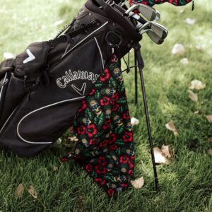 VIXYN Blade Putter Cover and Microfiber Towel Bundle Set (Pineapple Skull)