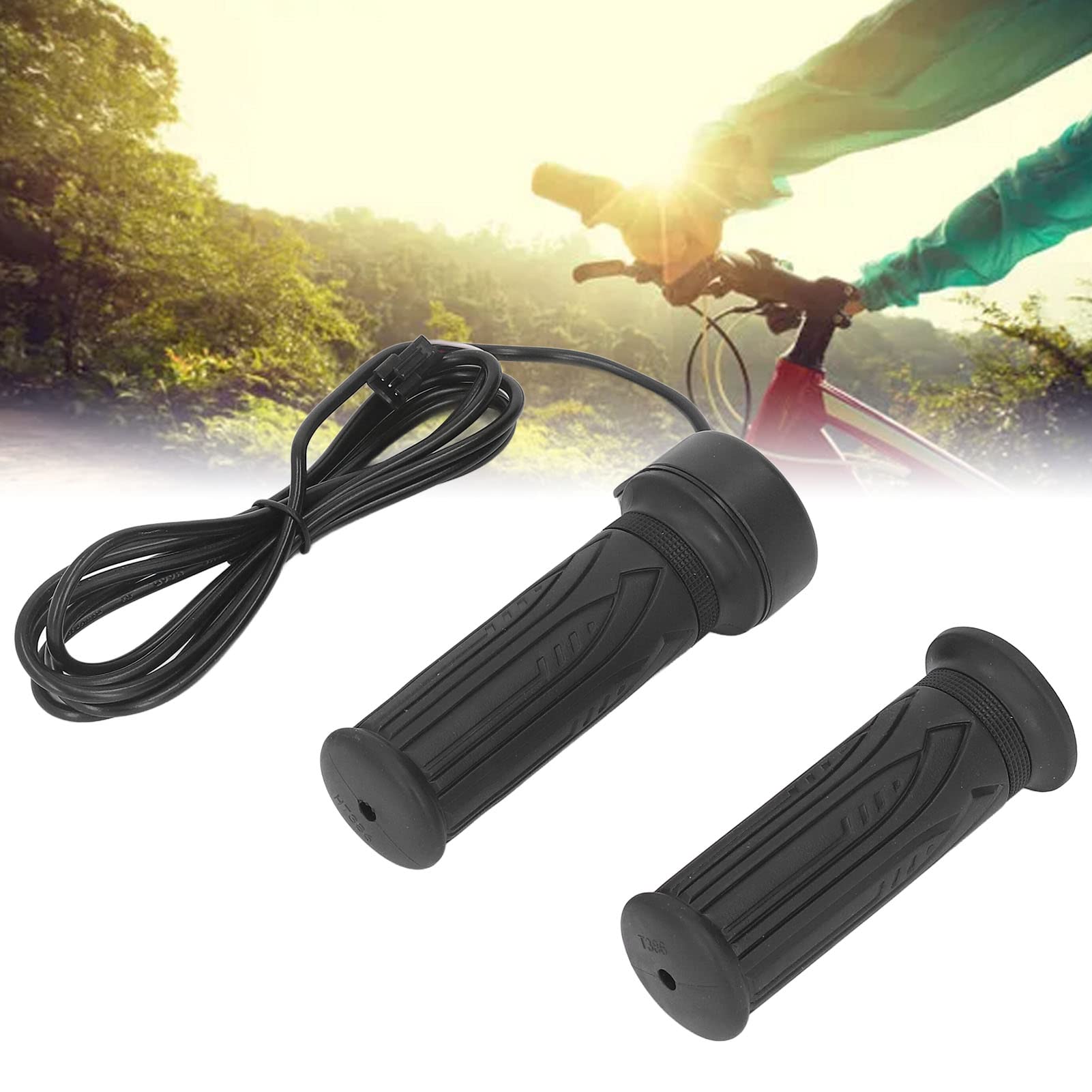 Bike Throttle Grip, Electric Bike Twist Throttle 20X Wearable Accelerator Handle Grip for 2.22cm Handlebar